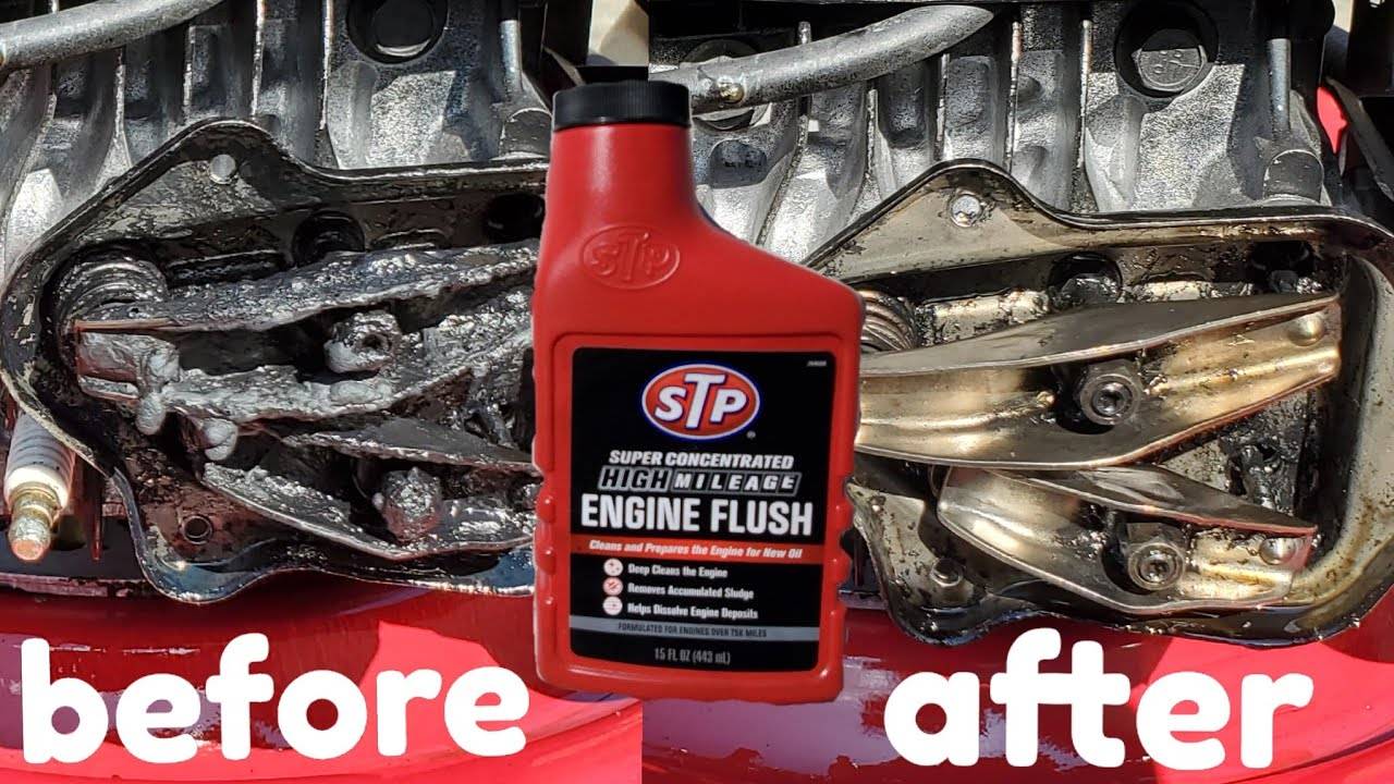 STP® SUPER CONCENTRATED HIGH MILEAGE ENGINE FLUSH443ML