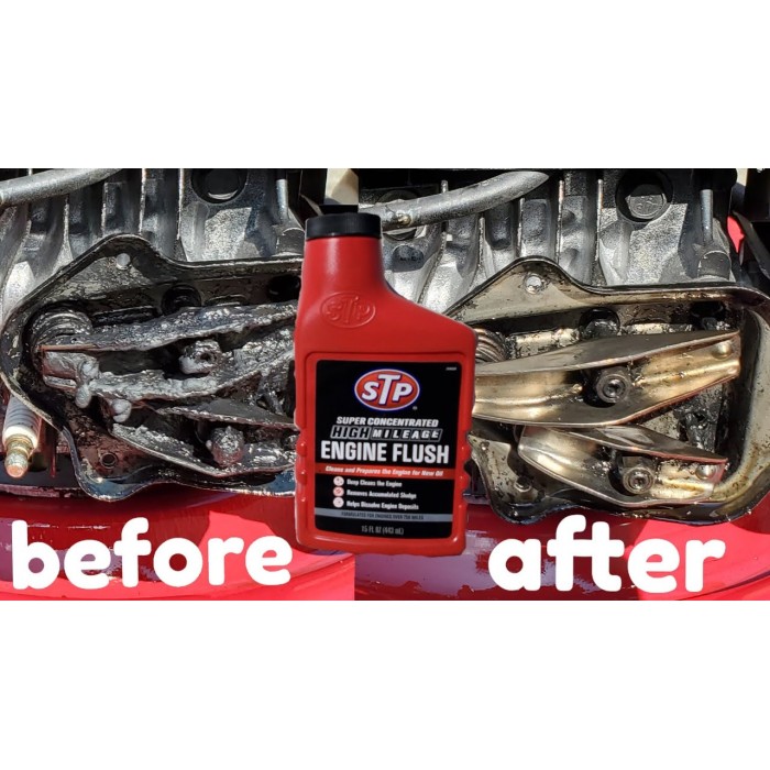 STP® SUPER CONCENTRATED HIGH MILEAGE ENGINE FLUSH443ML