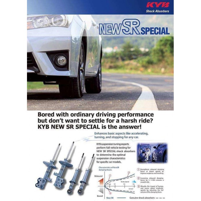Toyota Wish 03 08 Kyb New Sr High Performance Shock Absorber