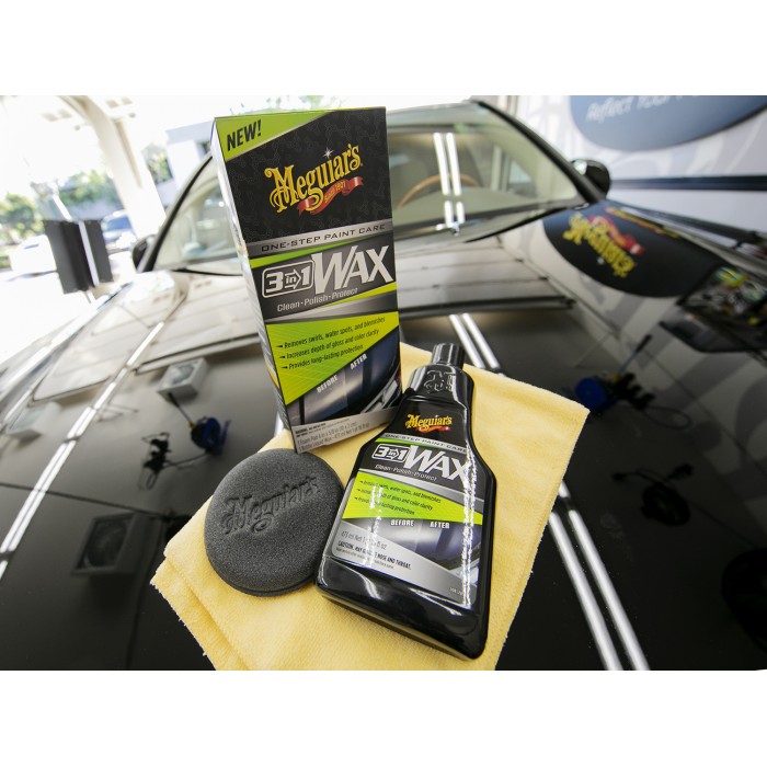 Meguiar's® 3in1 Wax Multiple Steps, One Easy to Use Wax G191016