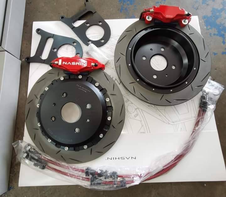 Nashin K2R Series Rear 2pot Disc Brake Conversion Kit (292MM) for Myvi