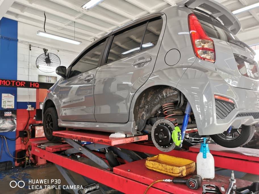 Rear disc brake myvi Clearance