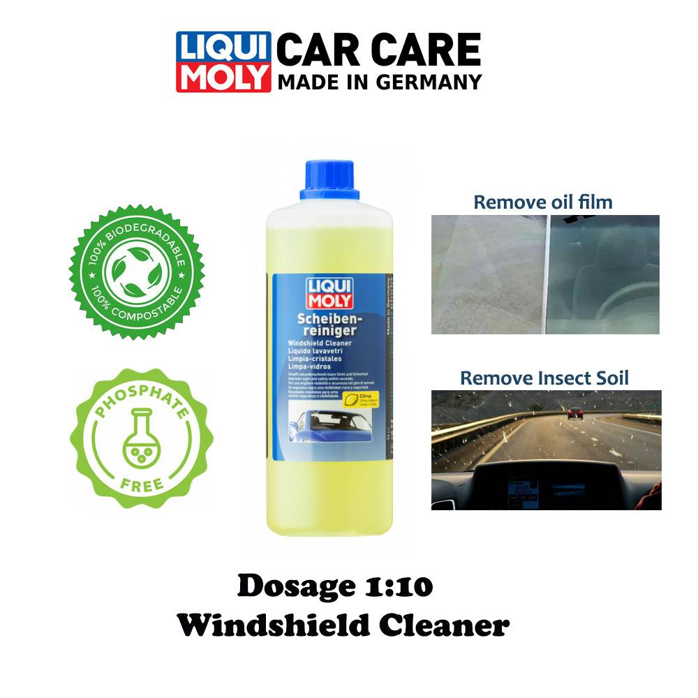 LIQUI MOLY Remove Oil/Silicon And Insect Soiling Windshield Cleaner (1L)