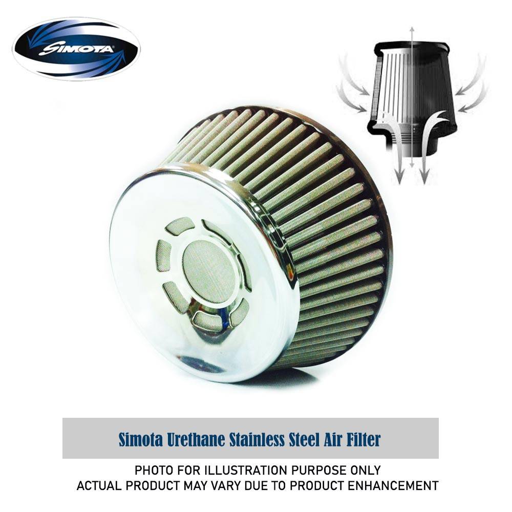 Simota (101mm/151mm/125mm) 4" 360° Urethane Air Filter (Stainless Steel)
