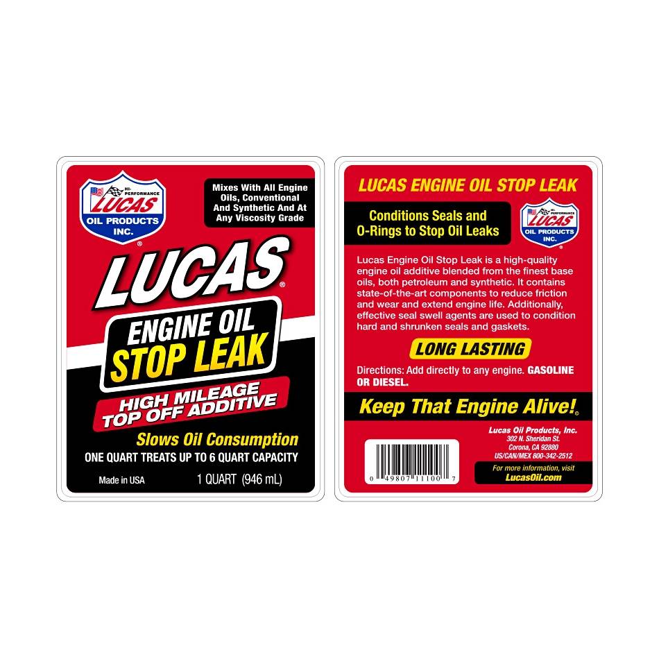 Lucas Oil Engine Oil Stop Leak Top Off Addtive (946ml)