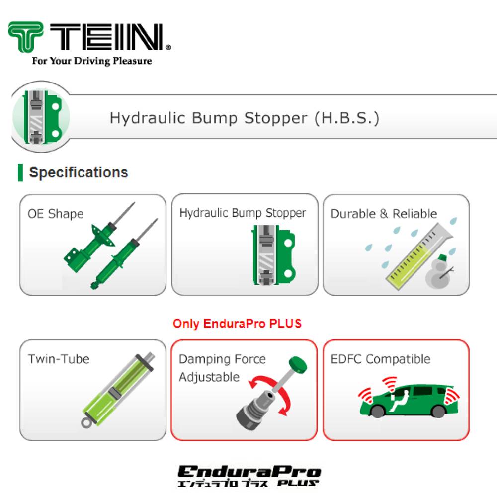 Toyota Vios NCP93 08+ - TEIN EnduraPro Plus OE-Shape Absorber