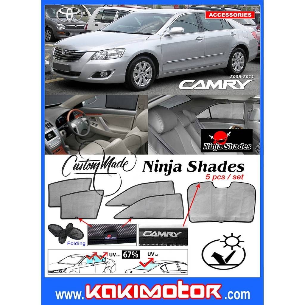 Ninja Sunshade for Toyota Camry XV40 (5 Pcs)