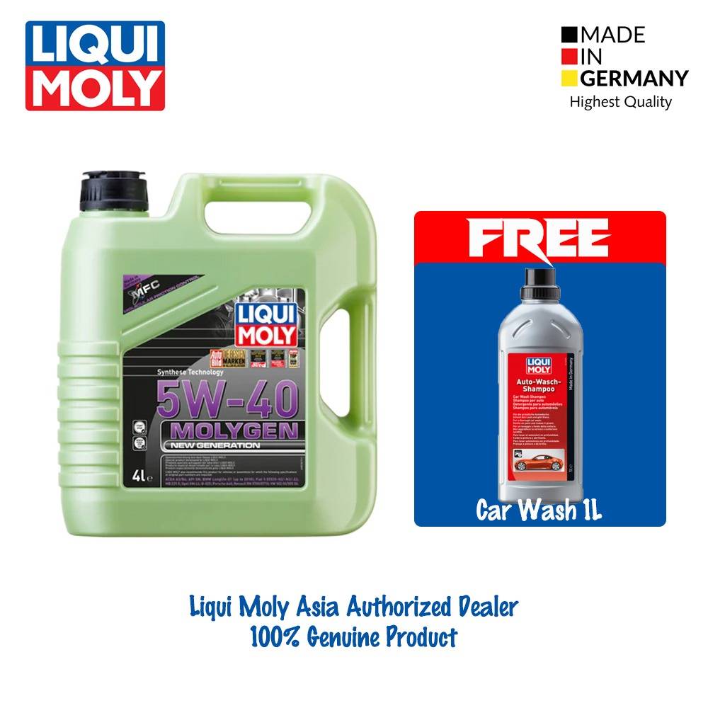 Liqui Moly Molygen New Generation (4L) 5W40 *FREE Auto Wash Shampoo*