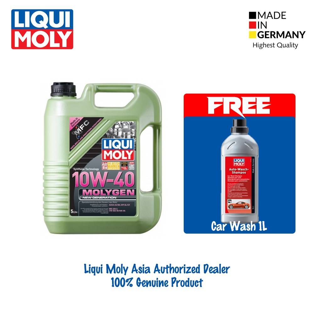 Liqui Moly Molygen New Generation (5L) 10W40 *FREE Auto Wash Shampoo*