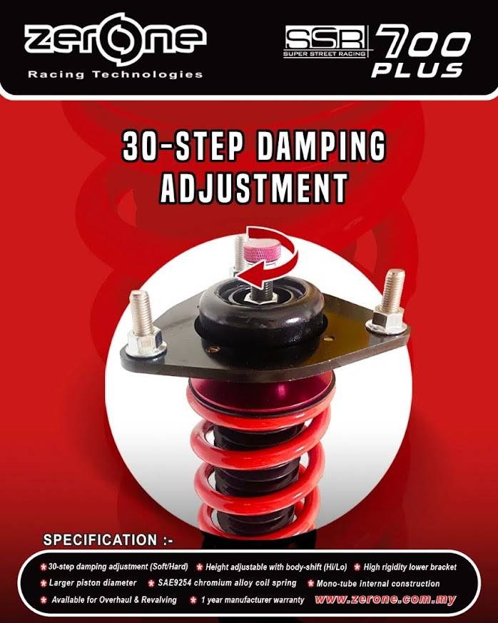 Honda Civic EG 1992-95 - ZerOne SSR700 PLUS Hi-Lo Soft/Hard