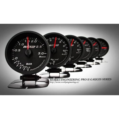 Works Engineering Pro II PLUS Gauge 3 Bar Boost Gauge