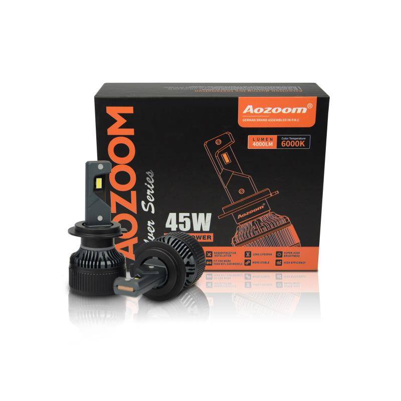 Aozoom LED Headlight Bulb - Silver Series 45W
