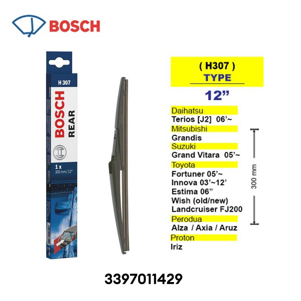 BOSCH REAR WIPER 300mm / 12" (H307)