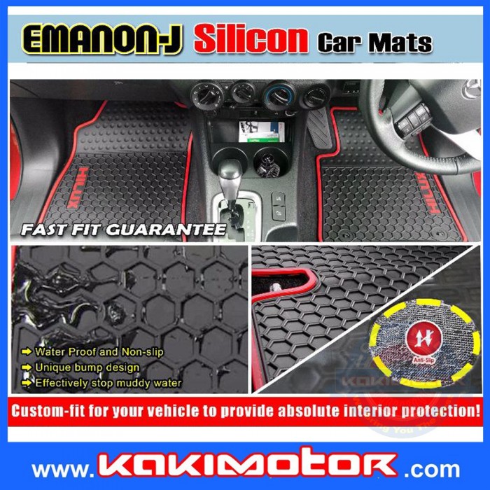 Emanon-J Silicon Floor Mat - Perodua Alza