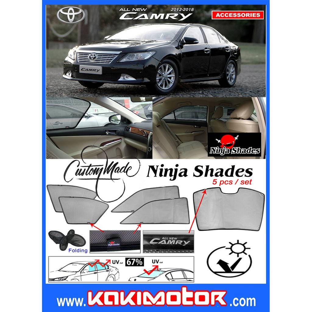 Ninja Sunshade for Toyota Camry XV50 (5 Pcs)