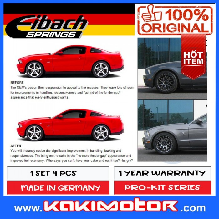 Eibach Pro-Kit Lowering Spring - Perodua Myvi 1.3 05-17