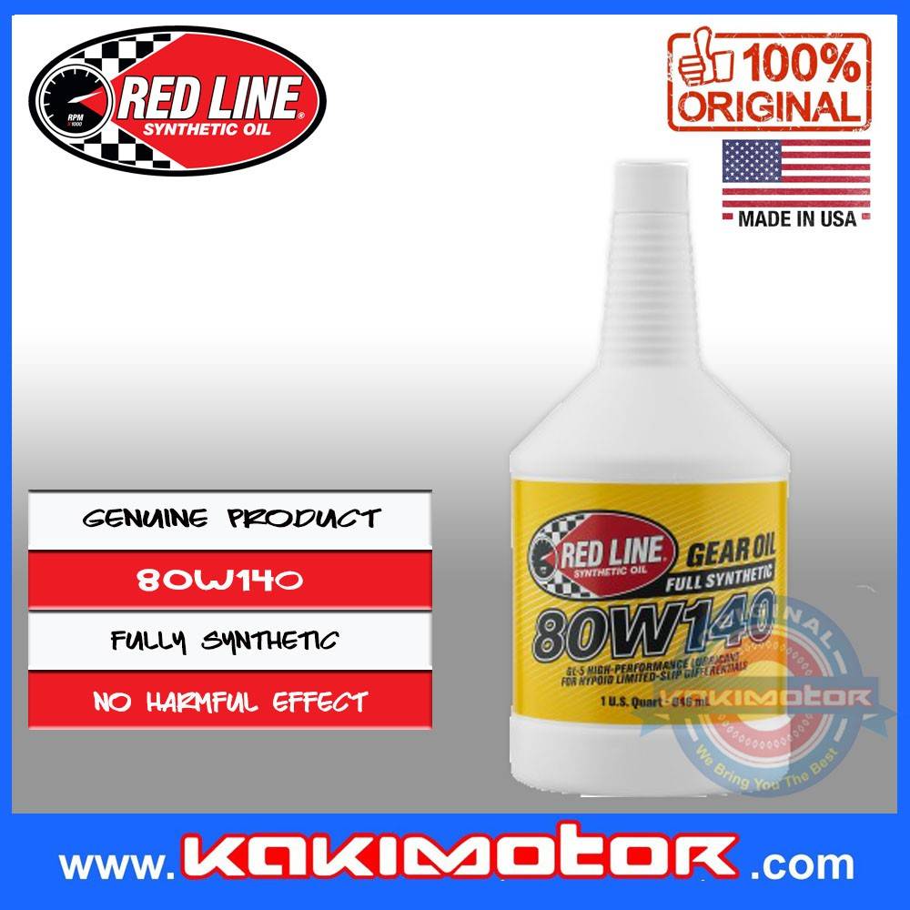 Red Line 80W140 GL5 Gear Oil (946ml)
