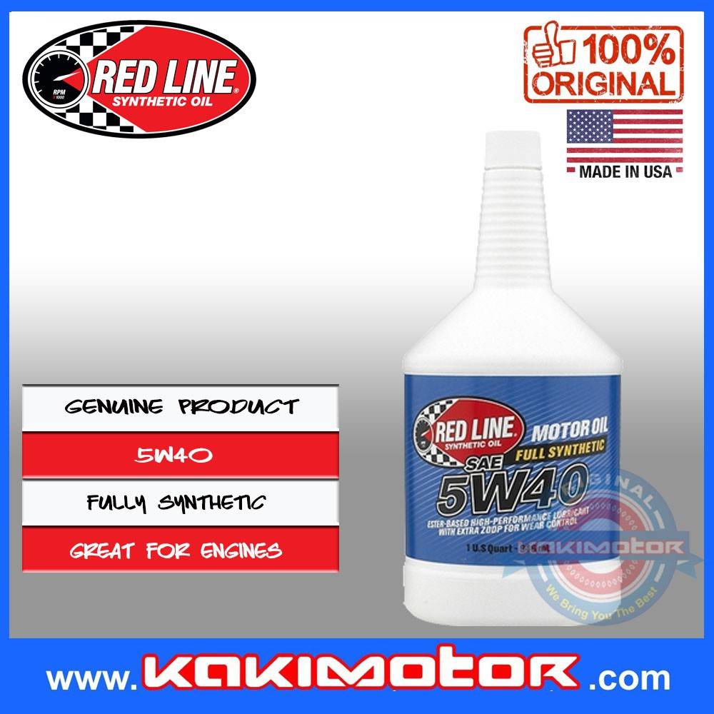 Red Line 5W40 Engine Oil (946ml)