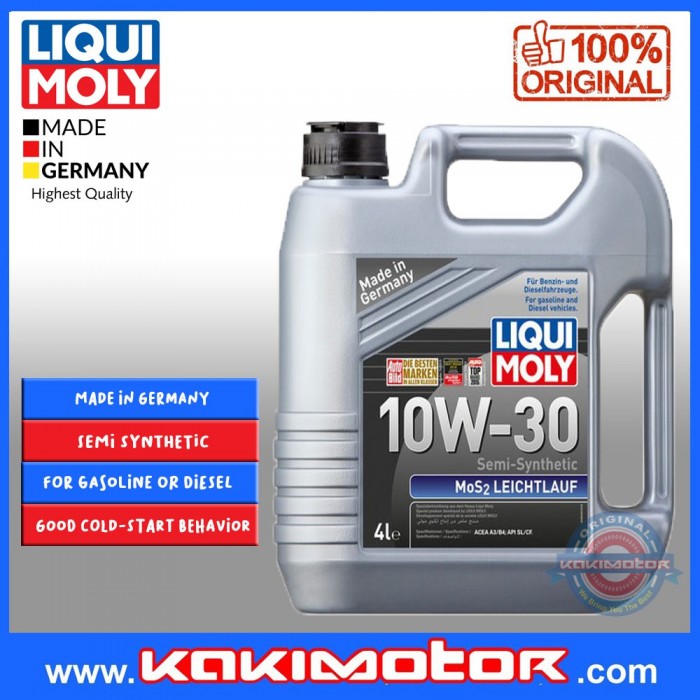 Liqui Moly Mos2 Leichtlauf 10W30 (4L) FREE Liqui Moly Engine Flush