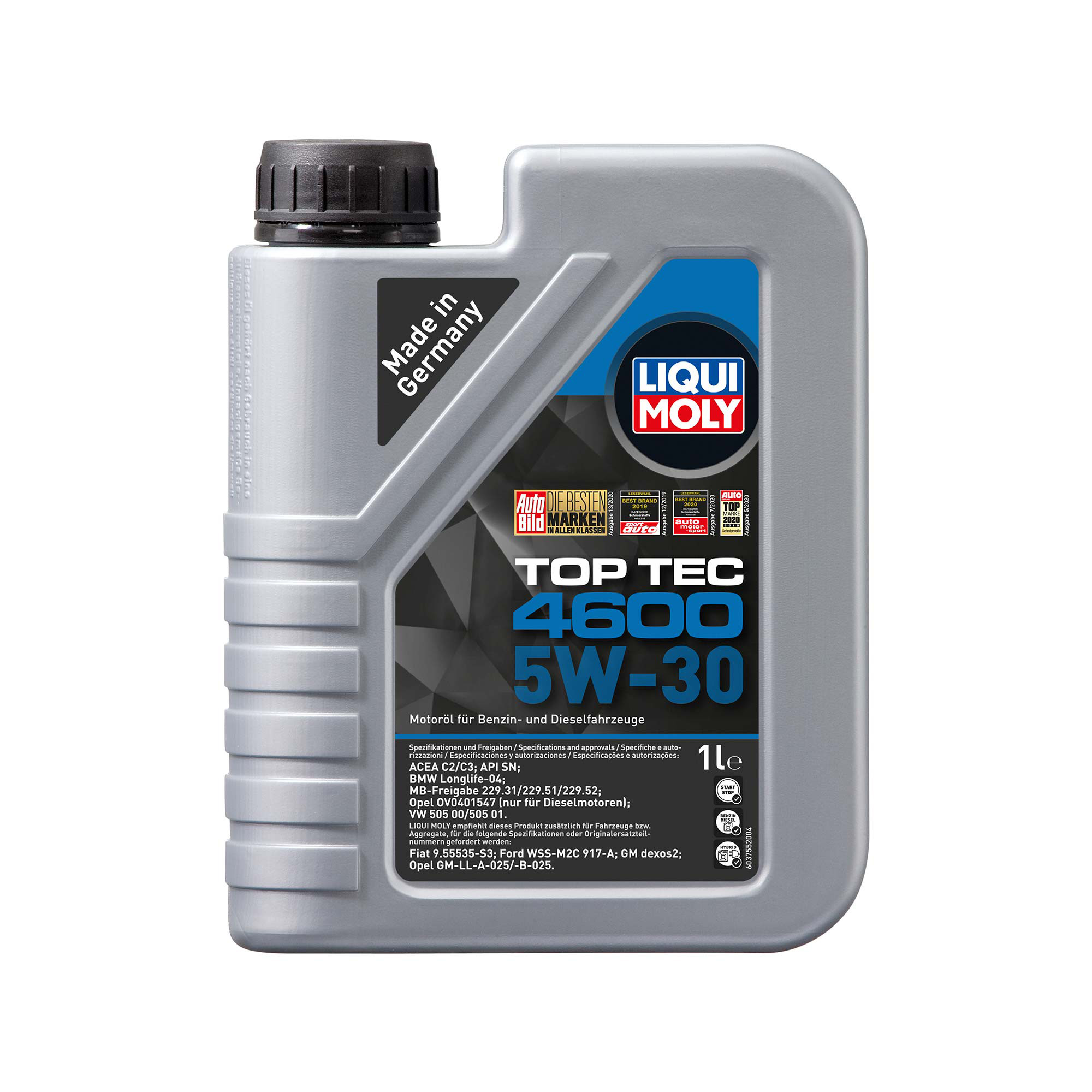 LIQUI MOLY TOP TEC 4600 5W30 ENGINE OIL (1L)