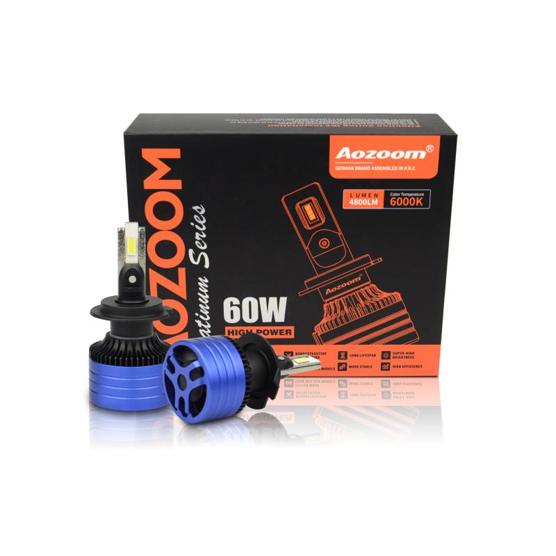 Aozoom LED Headlight Bulb - Platinum Series 60W